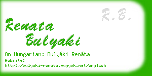 renata bulyaki business card